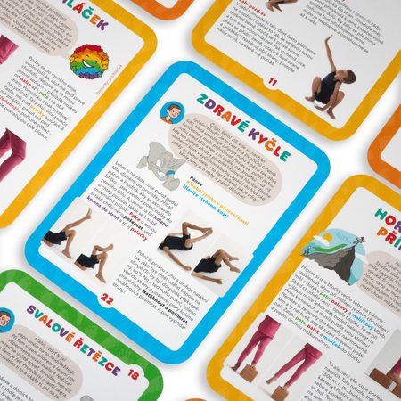 COREYOGA Cvičební karty Dětská noha