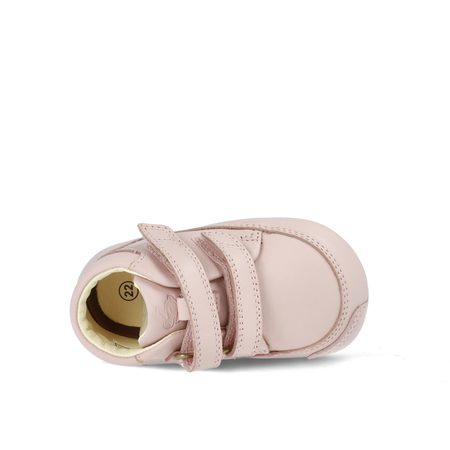 BUNDGAARD PREWALKER STRAP III Old Rose | Dětské první barefoot botičky