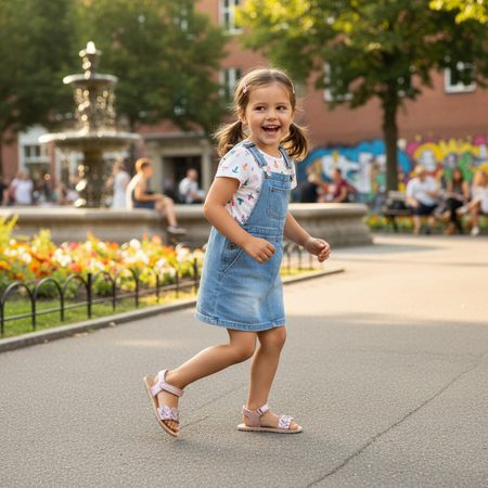 FRODDO SANDAL FLEXY FLOWER Pink Shine | Barefoot Sandals