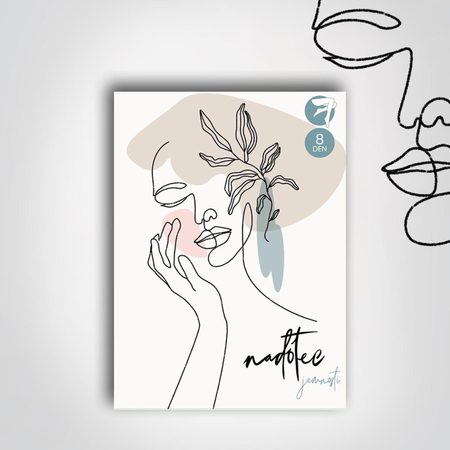 PUNČOCHY TRANSPARENTNÍ NADOTEC JEMNOSTI 8 DEN Černá