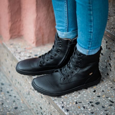 FRODDO VYŠŠÍ KOŽENÉ Zimní Black 6