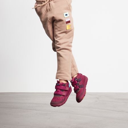 AFFENZAHN LOWBOOT KNIT BIRD Berry 2