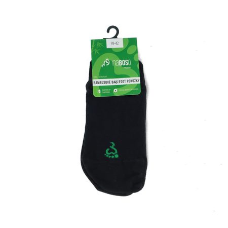 NEVIDITELNÉ BAREFOOT PONOŽKY BAMBUS Černé