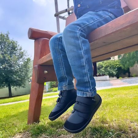 BEDA CELOROČNÍ JUST Black | Dětské celoroční barefoot boty