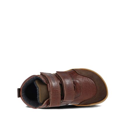 CRAVE TALINN Brown | Dětské zimní zateplené barefoot boty