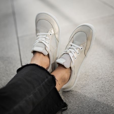 FRODDO TENISKY GEO LACES Gold Shine | Sportovní barefoot tenisky