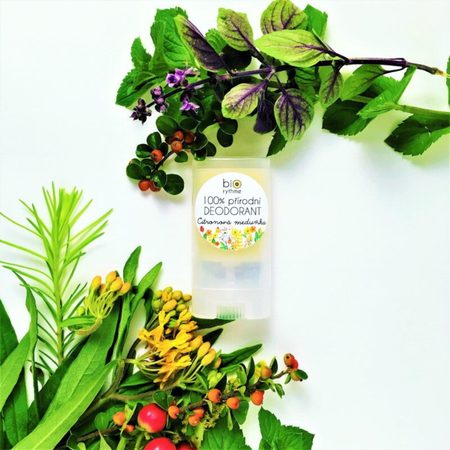 BIORYTHME 100% PŘÍRODNÍ DEODORANT PAPÍROVÝ OBAL BEZSODÝ MALÝ Citronová meduňka