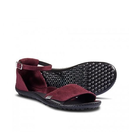 LEGUANO JARA Bordeaux | Dámské barefoot sandály3