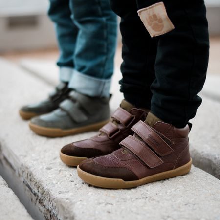 CRAVE TALINN Green | Dětské zimní zateplené barefoot boty