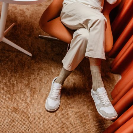 SHAPEN TENISKY RE:WIND White Leather | Barefoot tenisky
