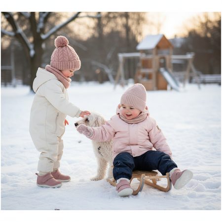 BOBUX XPLORER MARVEL ARCTIC Rose | Children's First Insulated Barefoot Boots