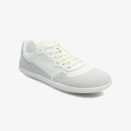 GROUNDIES NOVA GO1 WOMEN White Silver | Dámské barefoot tenisky