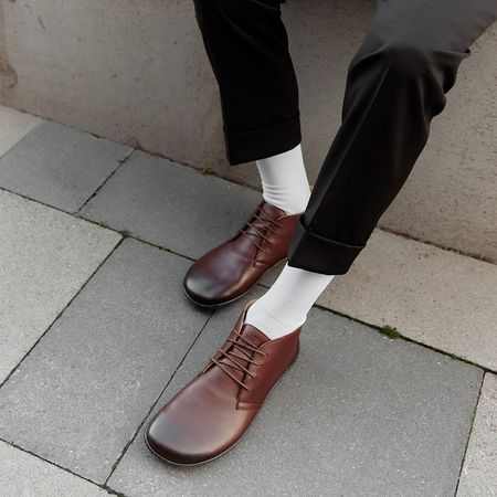 ROUNDIES MILANO MEN Camel | Kotníkové barefoot boty