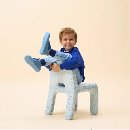 AFFENZAHN SNEAKER LEATHER BUDDY SHARK Blue | Dětské barefoot tenisky  2