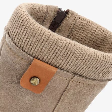 GROUNDIES ICELAND Béžové | Dámské barefoot kozačky