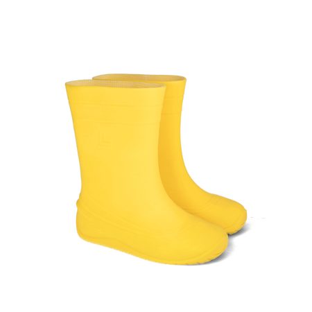 CRAVE MONSOON Yellow | Dětské barefoot holínky