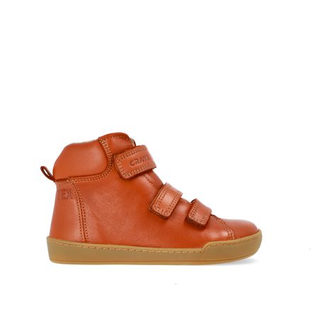CRAVE SNOWFIELD Cognac | Dětské zimní zateplené barefoot boty 1