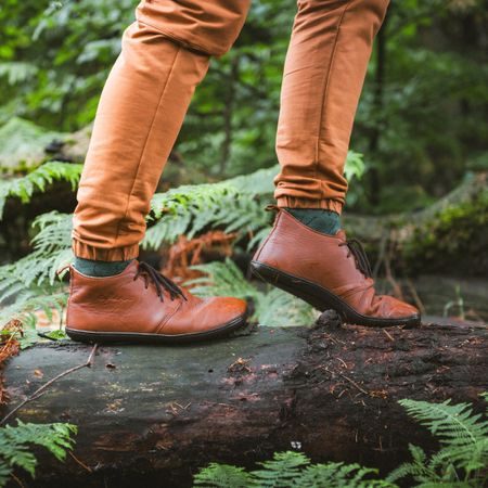 AYLLA BAREFOOT TIKSI DÁMSKÉ Brown/Black | Dámské kotníkové barefoot boty