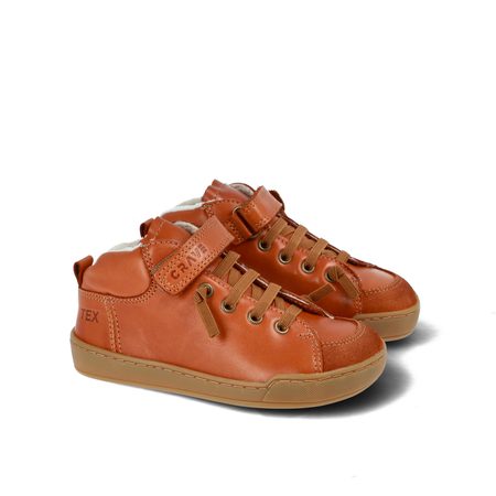 CRAVE BERGEN WINTER 2.0 Cognac | Dětské zimní zateplené barefoot boty