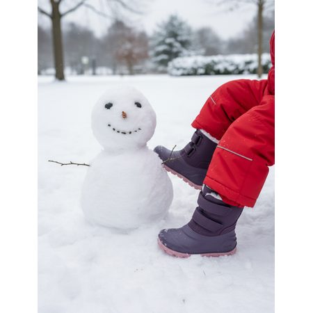 CRAVE BLIZZARD Purple | Dětské zimní zateplené boty