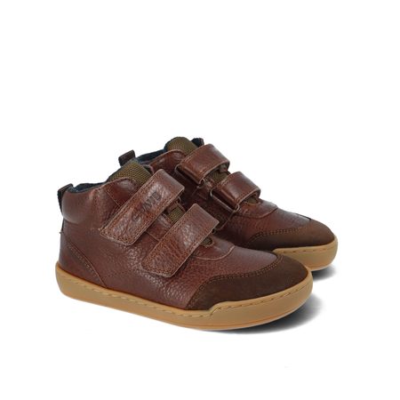 CRAVE TALINN Brown | Dětské zimní zateplené barefoot boty