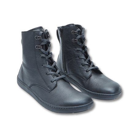 BAŤA ŠNĚROVACÍ KOTNÍKOVÁ OBUV Černá | Pánské barefoot kotníkové boty