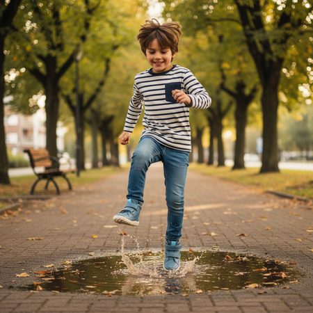 BOBUX ALPHA TREK Stormy Weather | Children's All-Season Trainers