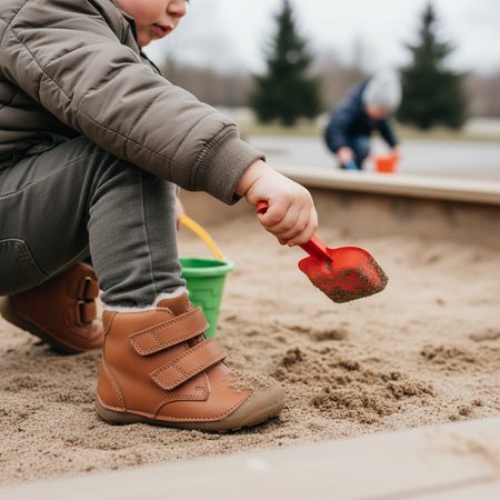 BUNDGAARD PETIT WINTER Cognac | Children's winter insulated barefoot boots