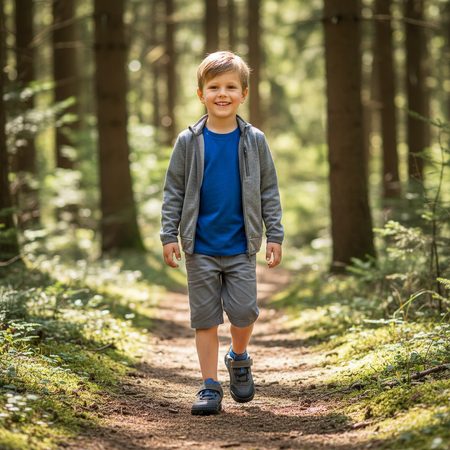 PRIMIGI GRANDER GTX 89164 Grey-Royal | Children's Barefoot Trainers