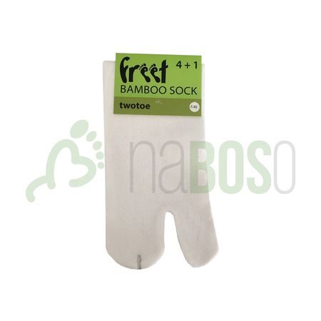 FREET TWOTOE BAMBOO PONOŽKY Bílé 2