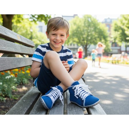 LEGUANO LEGUANITO AKTIV PLUS Blue | Dětské barefoot tenisky