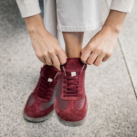 GROUNDIES PANAMA Bordeaux | Barefoot tenisky