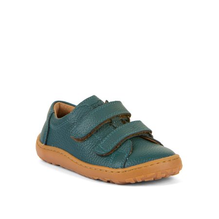 FRODDO TENISKY BASE LEATHER D-VELCRO Petroleum | Dětské barefoot tenisky