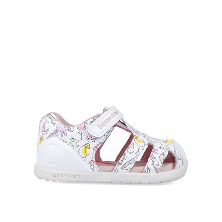 BIOMECANICS SANDÁLY WIDER White | Dětské barefoot sandály