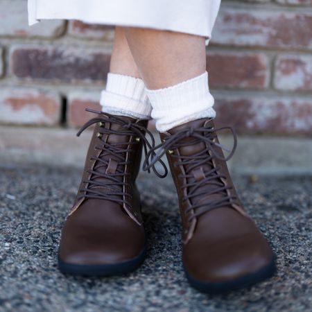 XERO SHOES BRECKENRIDGE Brown | Dámské barefoot kotníkové boty