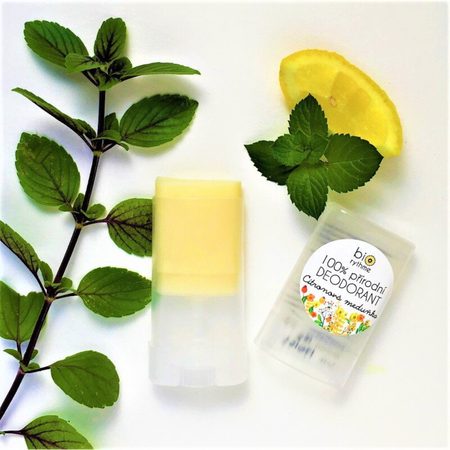 BIORYTHME 100% PŘÍRODNÍ DEODORANT PAPÍROVÝ OBAL BEZSODÝ MALÝ Citronová meduňka
