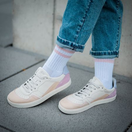GROUNDIES NOVA GS1 WOMEN Beige Lavender | Dámská barefoot teniska 7