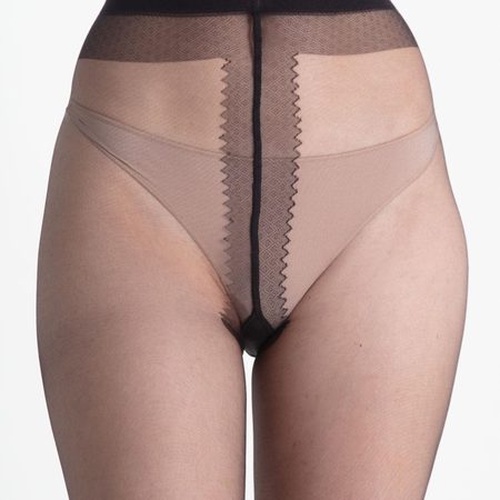 PUNČOCHY TRANSPARENTNÍ NADOTEC JEMNOSTI 8 DEN Černá