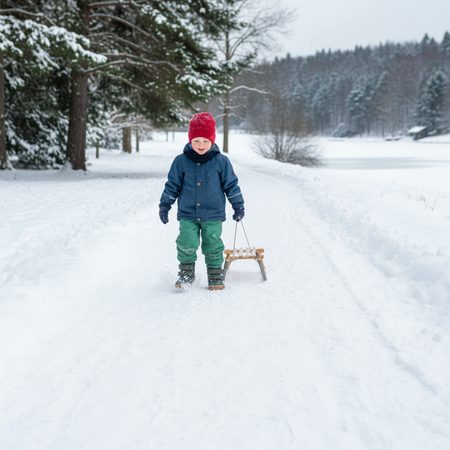 CRAVE TALINN 2.0 Green | Dětské zimní zateplené barefoot boty