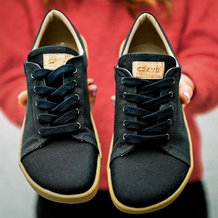 CRAVE WOODSTOCK Black | Barefoot tenisky