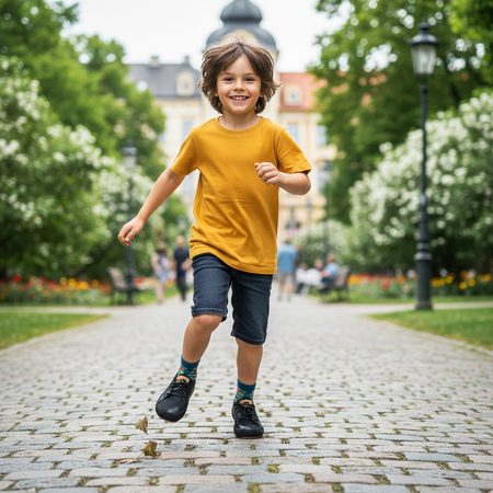 PEGRES Sneakers BF33 JUNIOR Black | Kids barefoot sneakers