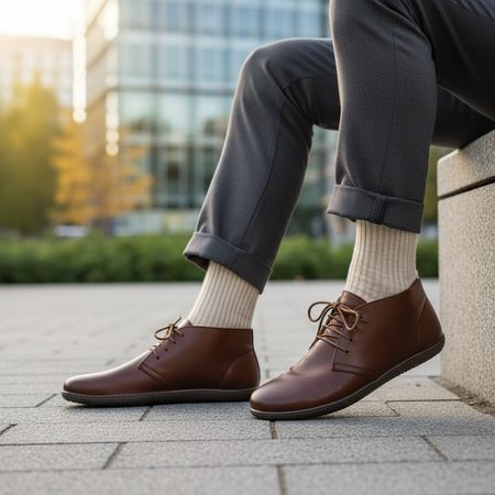 GROUNDIES MILANO MEN Camel | Ankle barefoot shoes