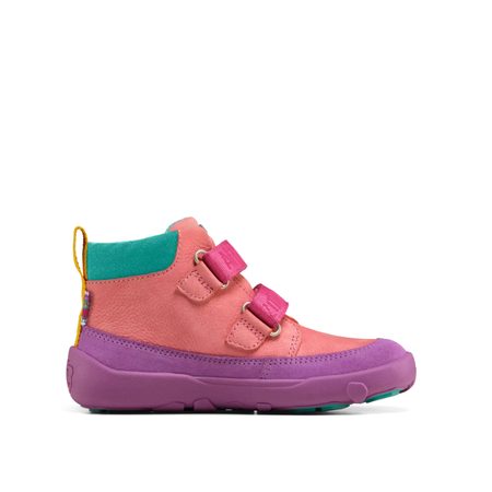 AFFENZAHN LOWBOOT LEATHER FRIENDY OWL Pink | Dětské celoroční barefoot boty