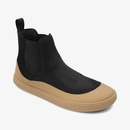 GROUNDIES SIENNA WOMEN Black Camel | Dámské barefoot chelsea boty