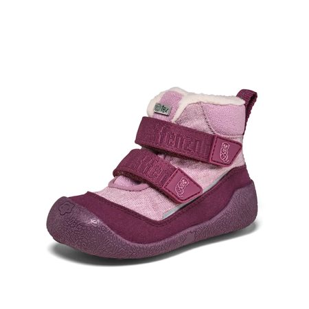 AFFENZAHN PREWALKER MIDBOOT VEGAN SNUGGY Otter Pink | Dětské první barefoot botičky