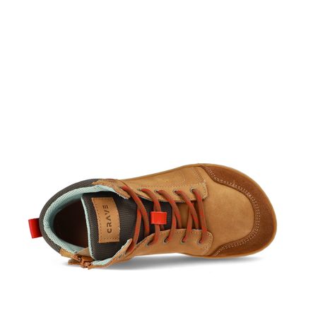 CRAVE BILBAO Cognac | Kotníkové barefoot boty