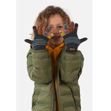 BARTS RUKAVICE PUPPETEER GLOVES Dark Heather  2