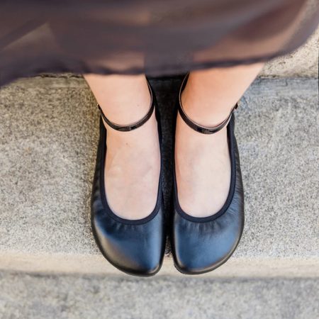 SHAPEN BALERÍNKY TULIP III Regular Black | Dámské barefoot baleríny