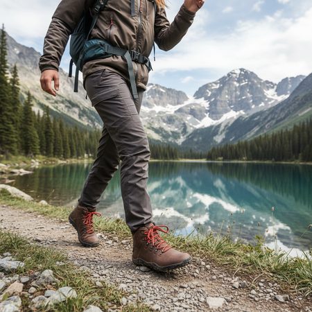 KILPI BARE HIGH WP-U Hnědé | Outdoorové barefoot boty