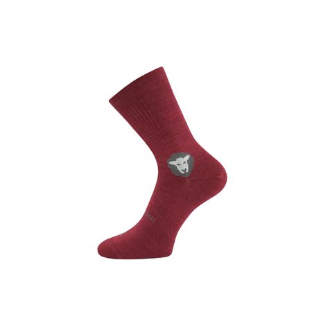 ANATOMICALLY SHAPED MERINO SOCKS BAREFOOTAN with Silver Ions Burgundy